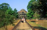 The Baphuon was built in the 11th century as the state temple of Udayadityavarman II and was dedicated to the Hindu God Shiva.<br/><br/>

Angkor Thom, meaning ‘The Great City’, is located one mile north of Angkor Wat. It was built in the late 12th century CE by King Jayavarman VII, and covers an area of 9 km², within which are located several monuments from earlier eras as well as those established by Jayavarman and his successors. It is believed to have sustained a population of 80,000-150,000 people.<br/><br/>

At the centre of the city is Jayavarman's state temple, the Bayon, with the other major sites clustered around the Victory Square immediately to the north.<br/><br/>

Angkor Thom was established as the capital of Jayavarman VII's empire, and was the centre of his massive building programme. One inscription found in the city refers to Jayavarman as the groom and the city as his bride.<br/><br/>

Angkor Thom seems not to be the first Khmer capital on the site, however, as Yasodharapura, dating from three centuries earlier, was centred slightly further northwest.<br/><br/>

The last temple known to have been constructed in Angkor Thom was Mangalartha, which was dedicated in 1295. In the following centuries Angkor Thom remained the capital of a kingdom in decline until it was abandoned some time prior to 1609. 
